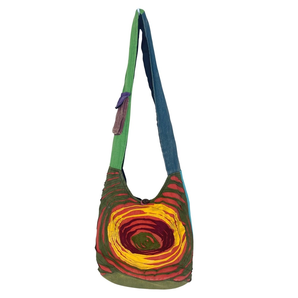 Y2k 90s Womens Sling Bag Crossbody Phoebe Fairy Grunge Patchwork Colorful Boho